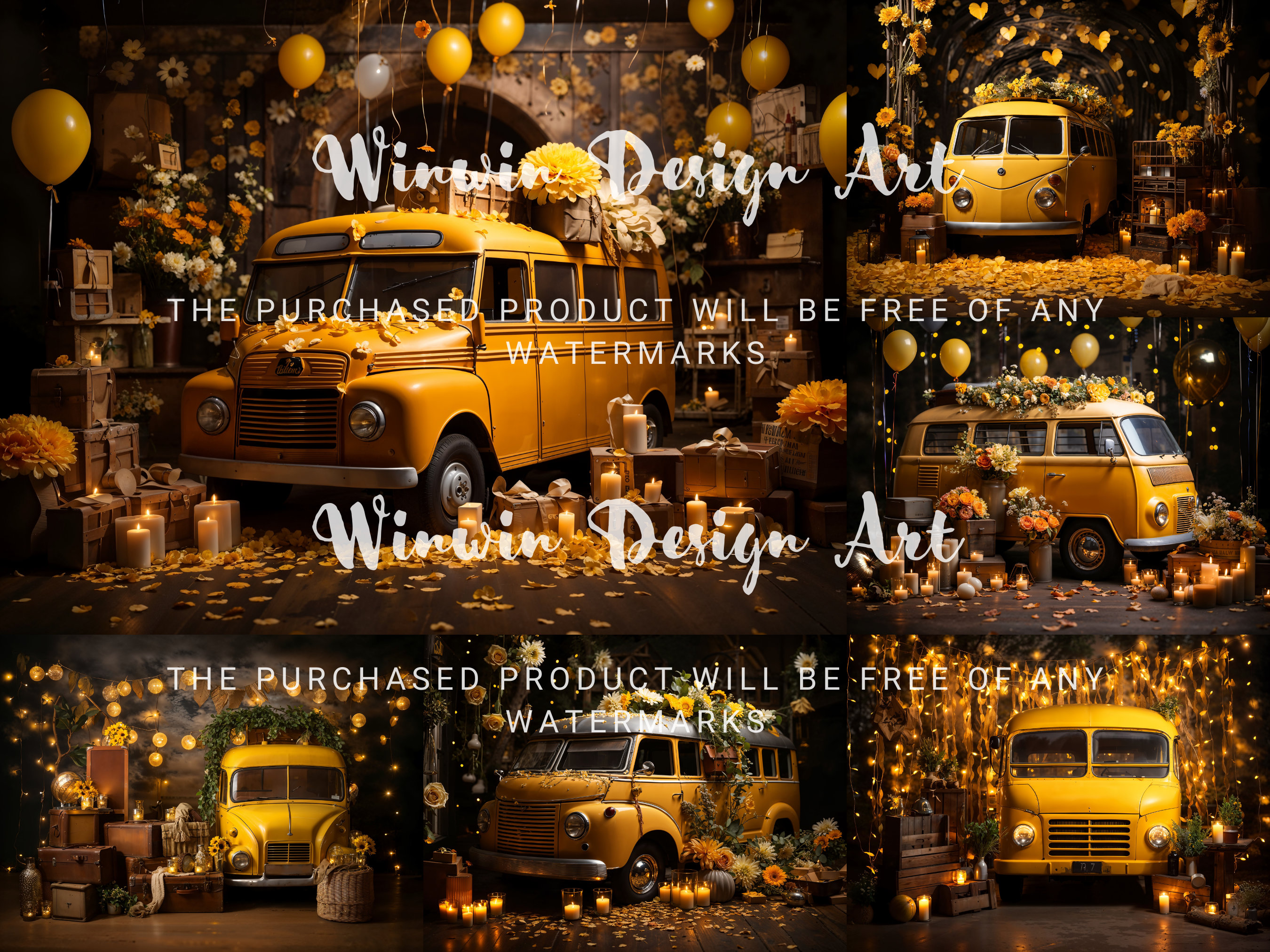 Yellow Bus School Days Cake Smash Digital Background, Wheels on the Bus ...