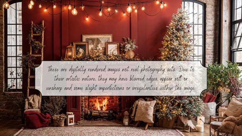 Red Christmas Virtual Background for Zoom Meeting – Christmas Tree ...