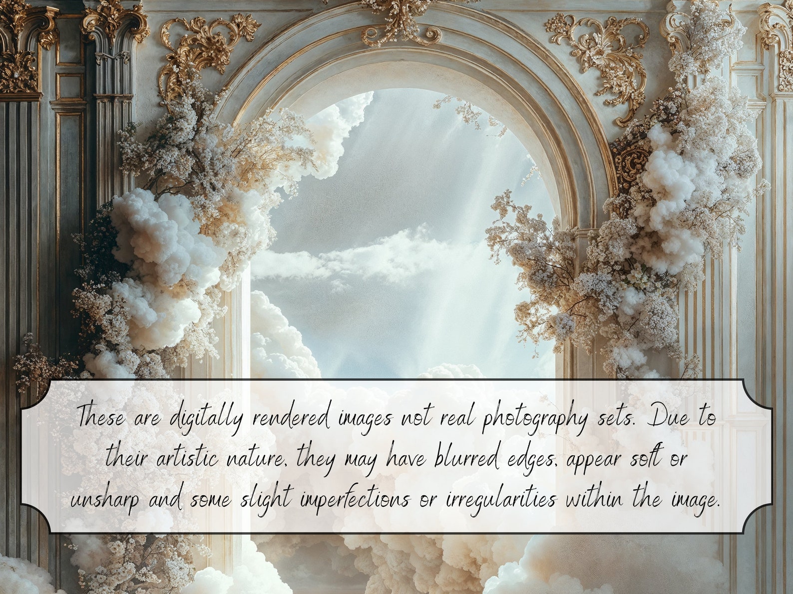 Composti Background Rococo Arch Digital Backdrop Maternity Background Digital Overlay Fine ...