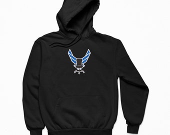 US Chairforce / US Airforce, Embroidered Hoodie