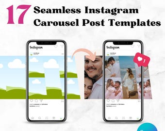 Seamless Carousel Instagram Post Templates | Carousel Template | Instagram Post Template | Canva Carousel Template | Instagram Slide Post
