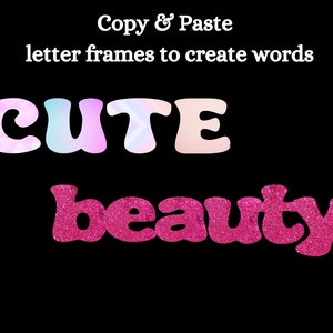 Doodle Alphabet Canva, Bubble Letters, Cute Font, Girly, Bold Large ...
