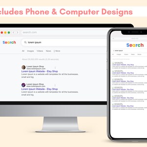Google Search Template Search Engine, Canva Template, Browser Digital ...