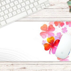 Ready Mouse Mat design with a apple keyboard, apple mouse and floral mouse pad. Create your own design with these Mouse Pad Mockups Canva Template, Desktop Mat Canva Frame, Mousepad Sublimation, Custom Desk Mat, Customized Blank Mouse Pad, Large