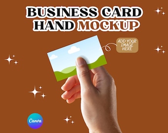 Hand Business Card Mockup, Business Card Mockup, Invitation Mockup, 3.5 x 2, Branding, Blank Card Mockup, Visit Card Mockup, Name Card Canva