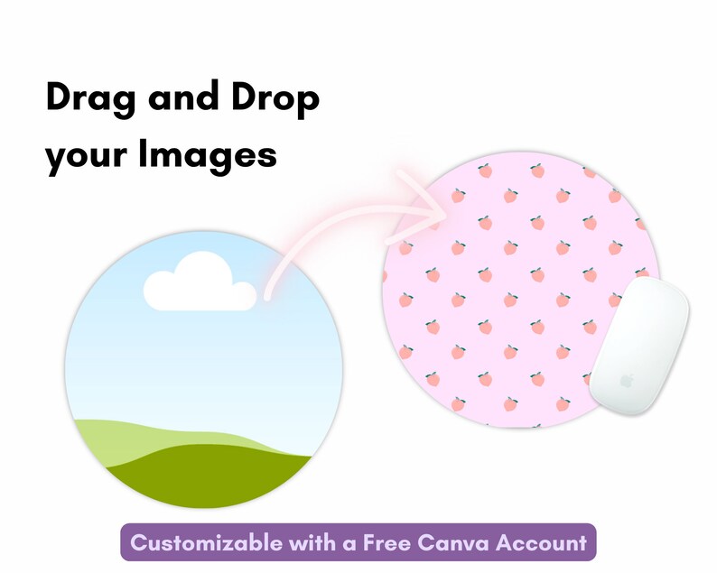 Create your own design with these Mouse Pad Mockups Canva Template, Desktop Mat Canva Frame, Mousepad Sublimation, Custom Desk Mat, Customized Blank Mouse Pad, Large, Round. Drag and Drop your image, with free Canva Account