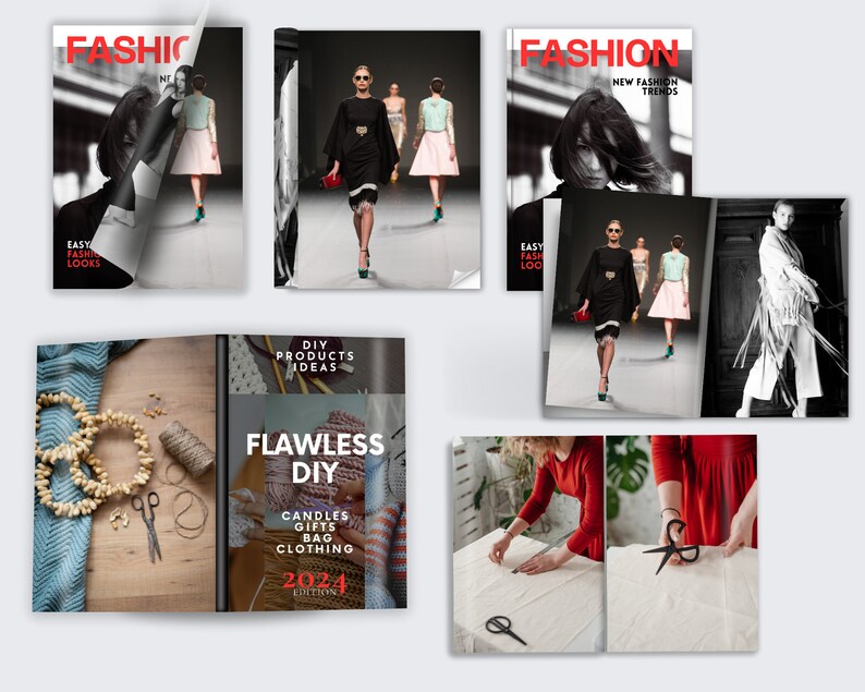 Magazine Mockup, A4 Magazine Mockup Template, Digital Magazine Mockup ...