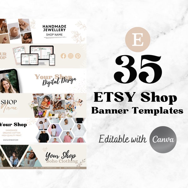 Etsy Banner Templates Editable Etsy Cover Picture Mockup Banner Canva Etsy Shop Picture Etsy Shop Cover Banner Mockup Big Etsy Banner