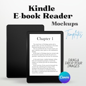 E book mockup, Kindle Mockup, Szablon Czytnik Kindle, Canva Kindle Mockup, Branding E-booka, Marketing E-book, Promuj E-booka, Model Kindle