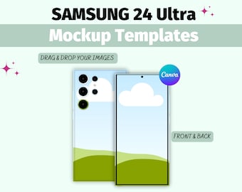 Maqueta de Samsung 24 Ultra, Maqueta de teléfono, Sublimación Samsung, Maqueta de funda de teléfono, Plantilla Canva, Maqueta de funda Samsung, Última funda Samsung