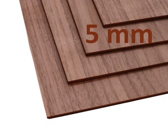 5 mm Walnut Laser Cut Plywood | Laser Cutting Material | Model Making Supplies | Walnut Tree Plywood | Laser Cutting | Laser Engraving Material