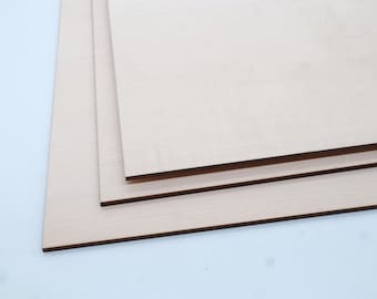 Laser maple plywood 5 mm for dark laser engraving | Laser material for craft wood | Model making accessories | Maple plywood | Laser cut wood