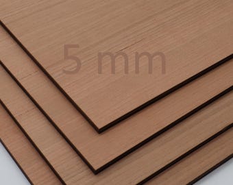 Laser plywood cherry 5 mm | Laser material wood | Model making accessories | Cherry plywood | Laser cutting | Laser engraving material