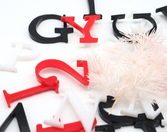 LETTERS made of acrylic glass Plexiglas, acrylic letters, personalized lettering, children's room door, office, door sign, individual wall sticker