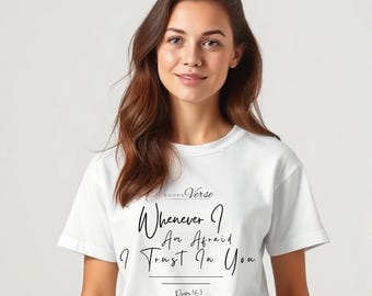 Religious Quote Unisex Softstyle T-Shirt, Inspirational Top, God Quote Shirt, Faith Apparel, Stylish White Tee, Gift, Valentine, V-Day