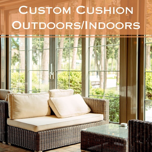 Custom Outdoor Cushion, Custom Shape, High Durable Fabric, Sofa Cushion, Patio Cushion