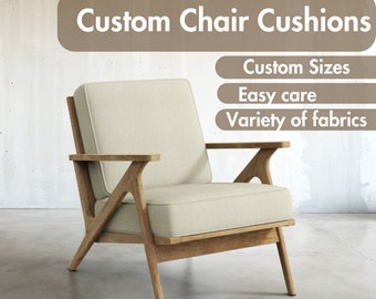 Custom Chair Cushion: Water/Stain Resistant, 8-Year Warranty