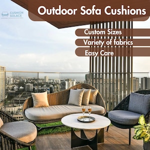 Custom Outdoor Cushions: Durable, Weather-Resistant Sofa & Bench Cushions