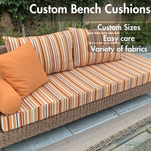 Custom Outdoor Bench Cushions