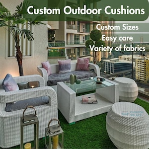 Custom Outdoor Cushions: Durable, Weather-Resistant Bench & Sofa Cushions