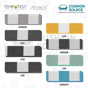 Custom Window Bench Cushion, 4" Thick, Zipper Covers, Performance Fabric image 18