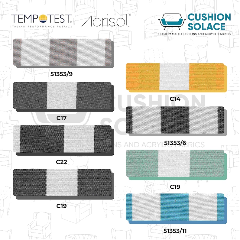 Custom Window Bench Cushion, 4" Thick, Zipper Covers, Performance Fabric image 18