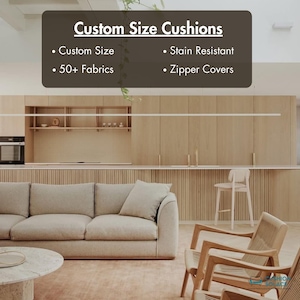 Custom Outdoor Sofa Cushion: Water Resistant Bench Seat Pad, 50+ Colors