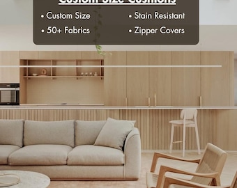 Custom Outdoor Sofa Cushion: Water Resistant Bench Seat Pad, 50+ Colors