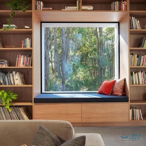 Benutzerdefinierte Größe Fenster Bank Kissen - 3 &quot;Dicke, Sofakissen, wasser- und schmutzabweisend, Mudroom Kissen, Sitzpolster, Stuhlpolster, kostenloser Versand