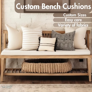 Custom Bench Cushion: Indoor/Outdoor, Weather-Resistant Fabric