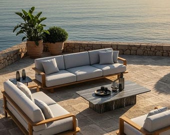 Custom Sofa Cushion: Indoor/Outdoor Bench Seat Pad, 50+ Colors