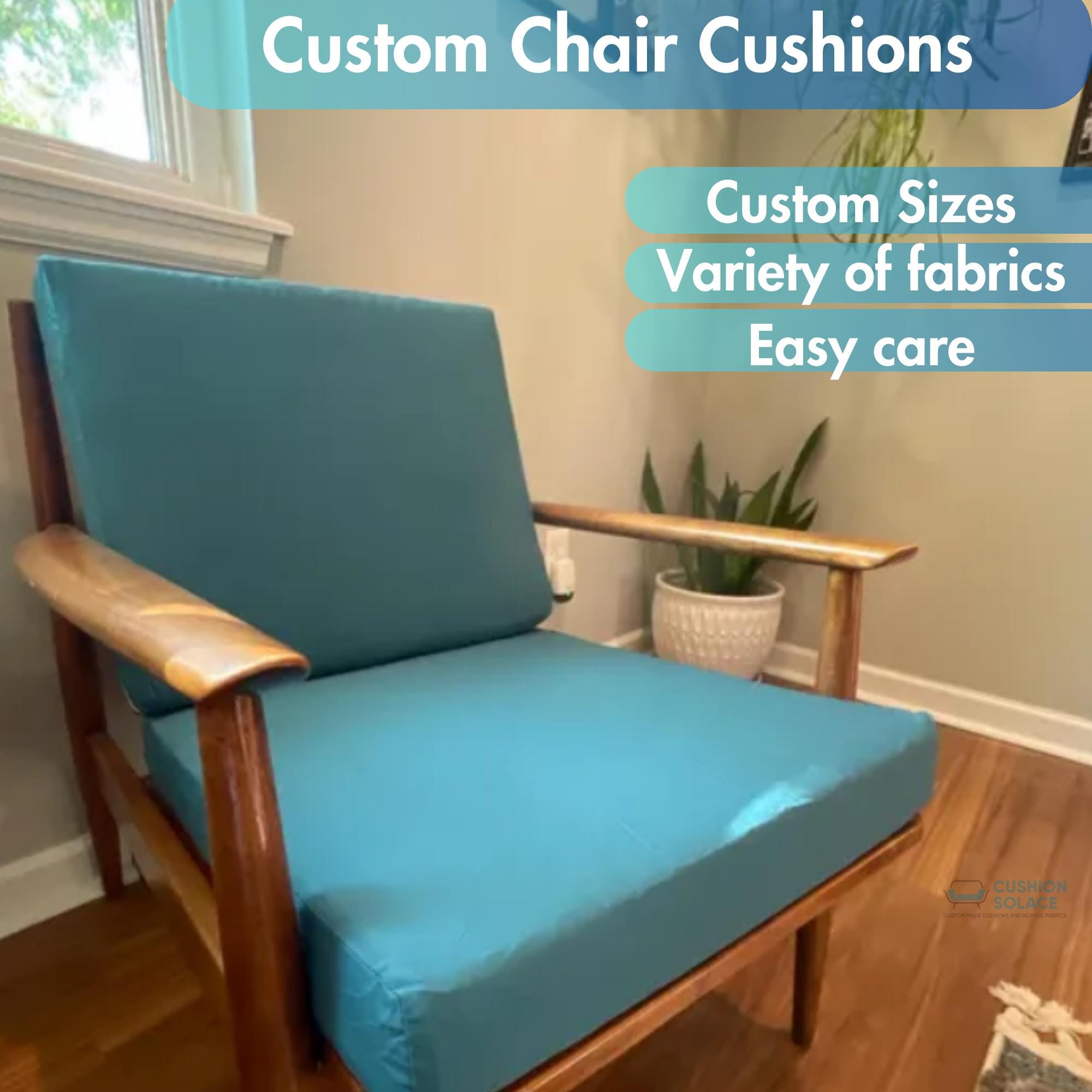 Custom Size Chair Cushions Sofa Cushion Bench Cushion Water stain Resistant Mudroom Cushion 8 Years Warranty Free Shipping Etsy Ireland