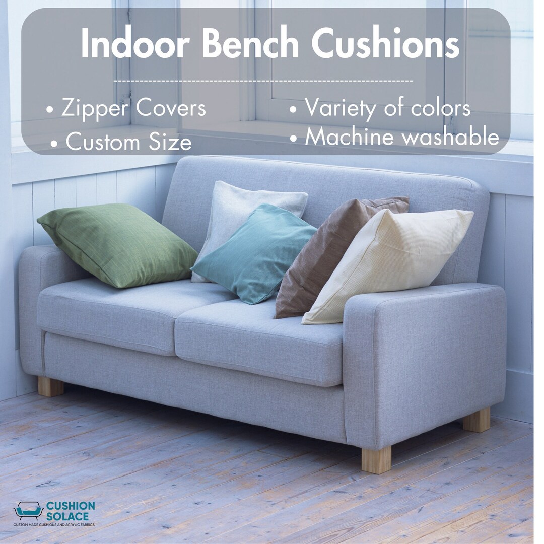 Custom Size Bench Cushions Sofa Cushion Window Cushion Etsy
