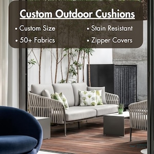 Custom Outdoor Cushions: Water & Stain Resistant Sofa Cushion