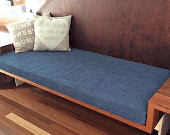 Custom Bench Cushion, Washable Performance Fabric, Pet and Family Friendly, Window Seat