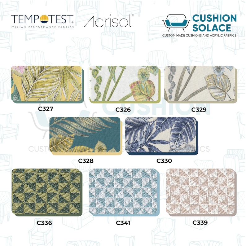 Custom Size Bench Cushions, Sofa Cushion, Water/stain Resistant