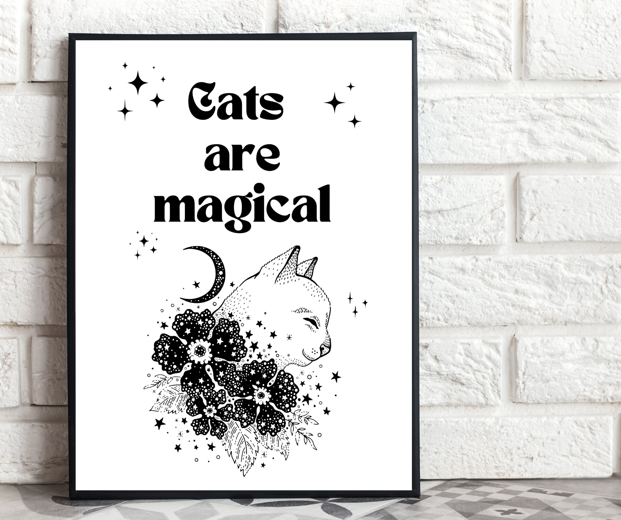Printable Cat Lovers Wall Art Digital Art Instant Download - Etsy
