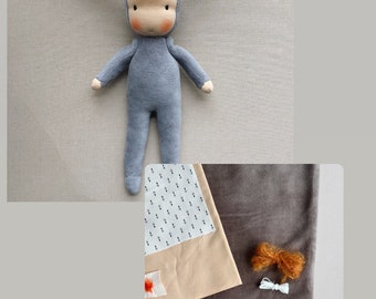 DIY Waldorf Bunny Doll pdf pattern kit • Waldorf doll Kit pattern • Bunny doll pattern kit • waldorf bunny DIY kit
