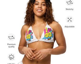 Eco-responsible padded swimsuit top