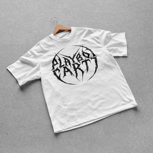 Camiseta con el logotipo gótico de Playboi Carti, mercancía narcisista, rapero, concierto, camiseta de calle
