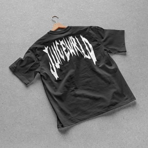 Camiseta gráfica con espalda gótica de Juice Wrld, 999, Goodbye & Good Riddance, rapero, concierto, camiseta streetwear