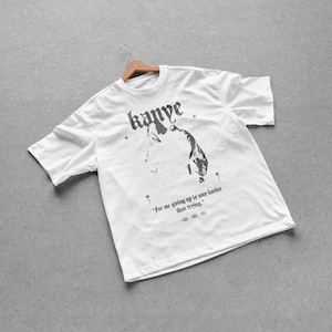 Kanye West Graphic T-Shirt - White Hip Hop Merch Rapper Concert Yeezy