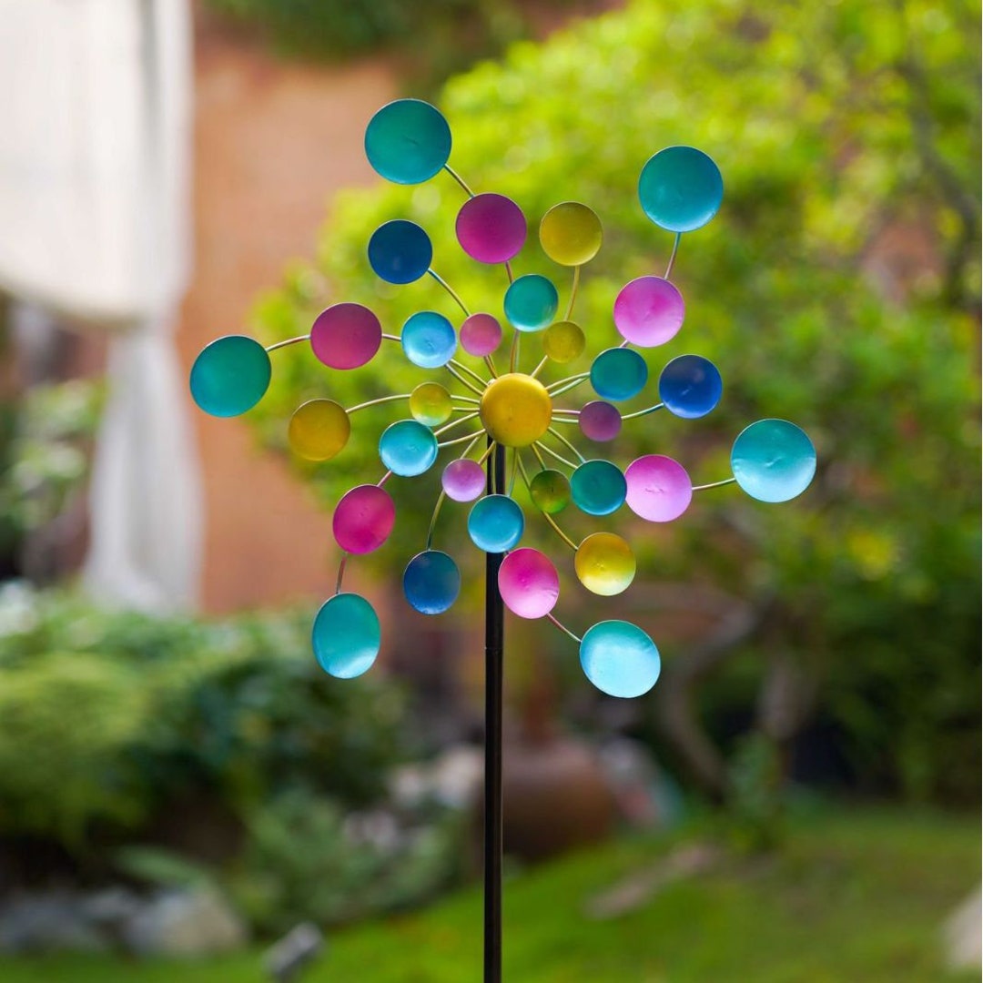 Large Outdoor Wind Spinner Metal Garden Wind Catcher Wind Etsy