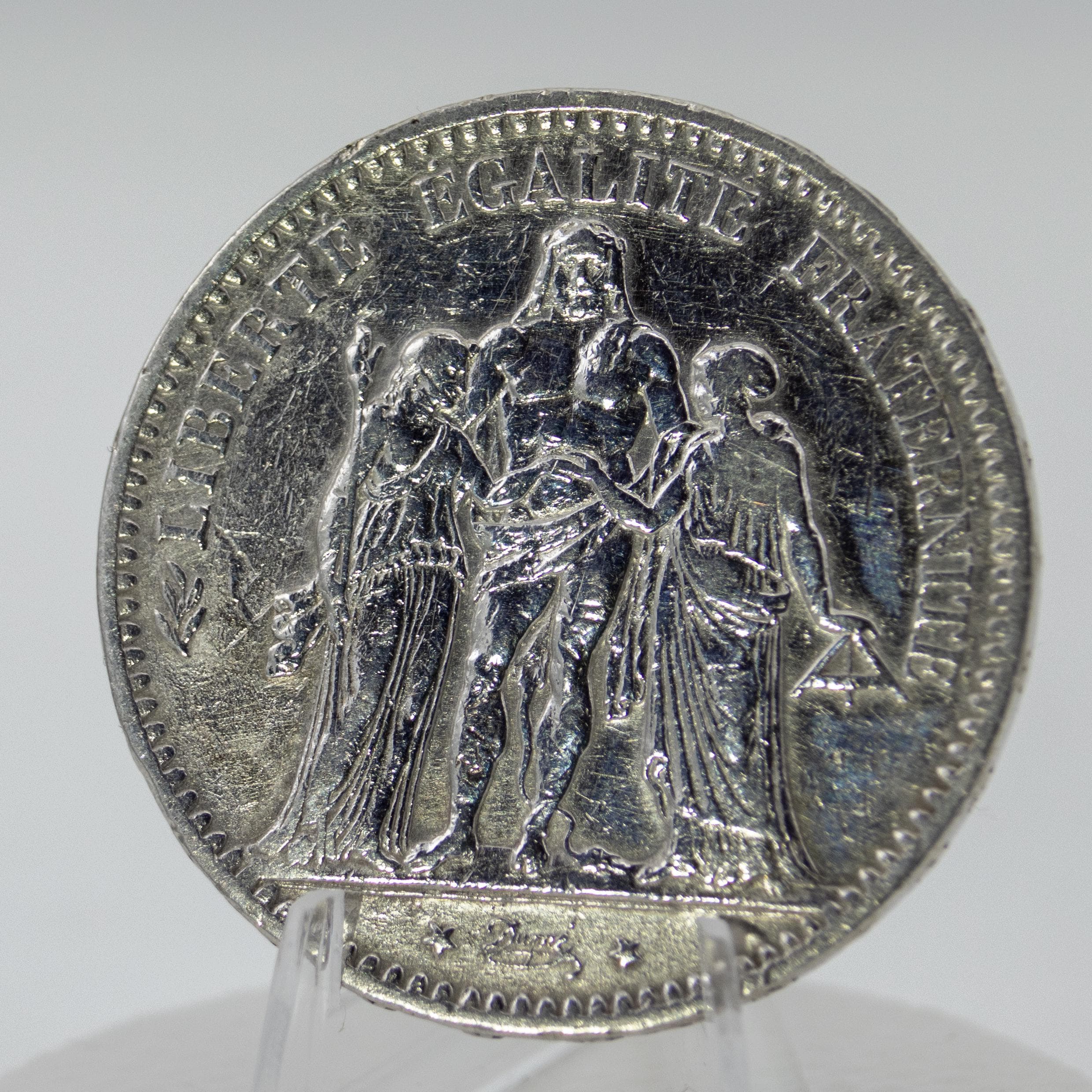 Rare 5 Francs Coin From 1876 – French Historical Silver Coin - Etsy