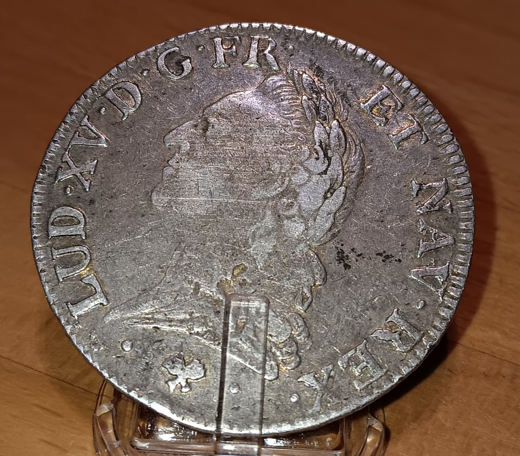 Rare 18th Century Ecu - King Louis XV Coin 1773 - Silver