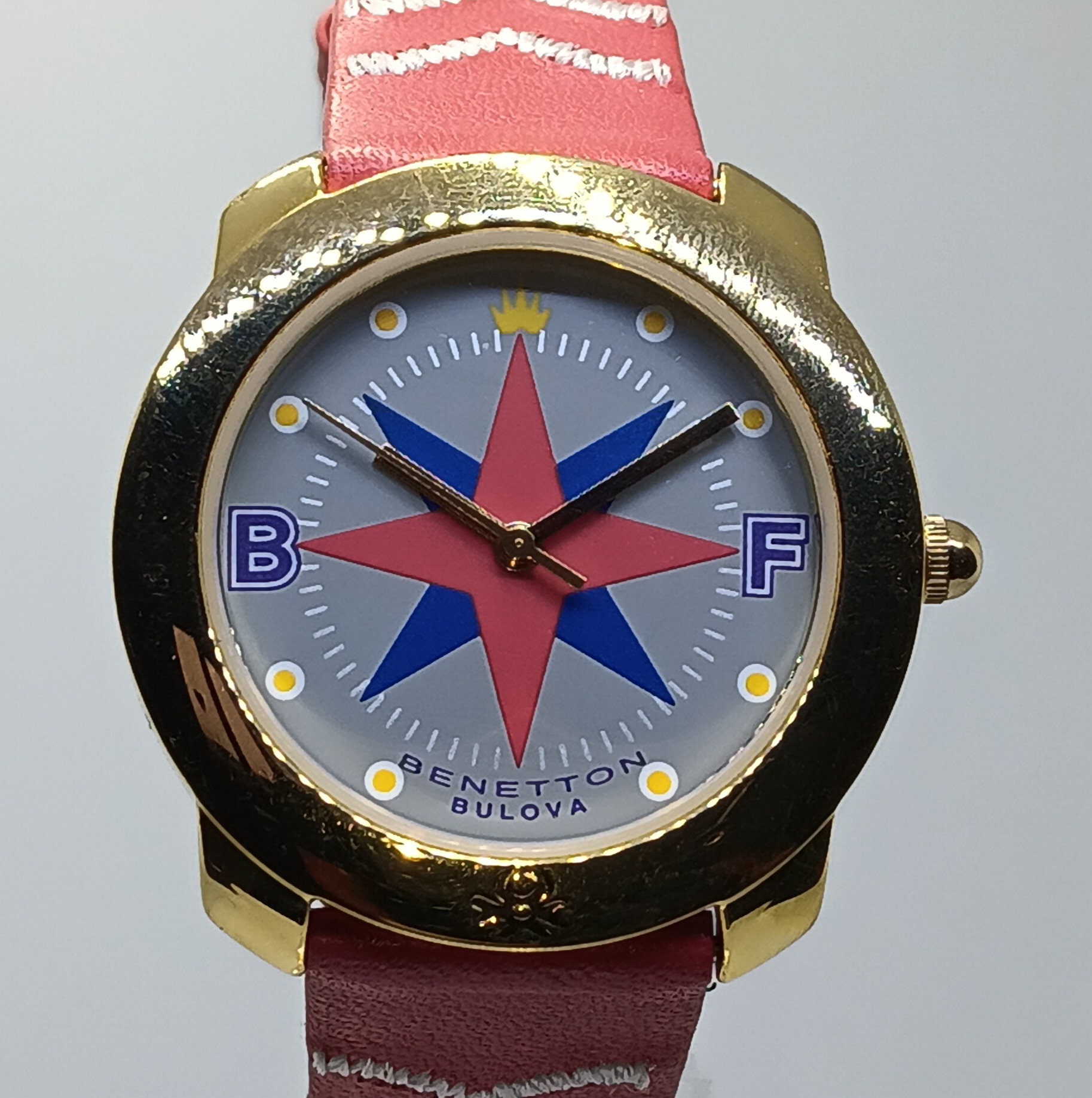 Reloj de cuarzo vintage Benetton by Bulova elegante y autentico retro Etsy Espana