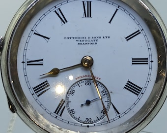 Vintage Fattorini & Sons pocket watch: timeless elegance from 1908