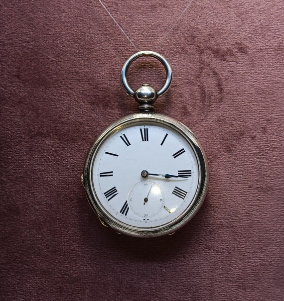 Reloj de bolsillo tipo chaleco antiguo Ano de construccion antes de 1900 Plata fina autentica El reloj de bolsillo tipo chaleco perfecto para ti Etsy Espana