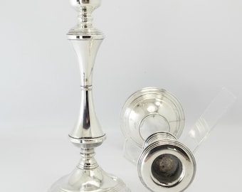 Sterling Silver Candlesticks Broadway Co Birmingham 1951