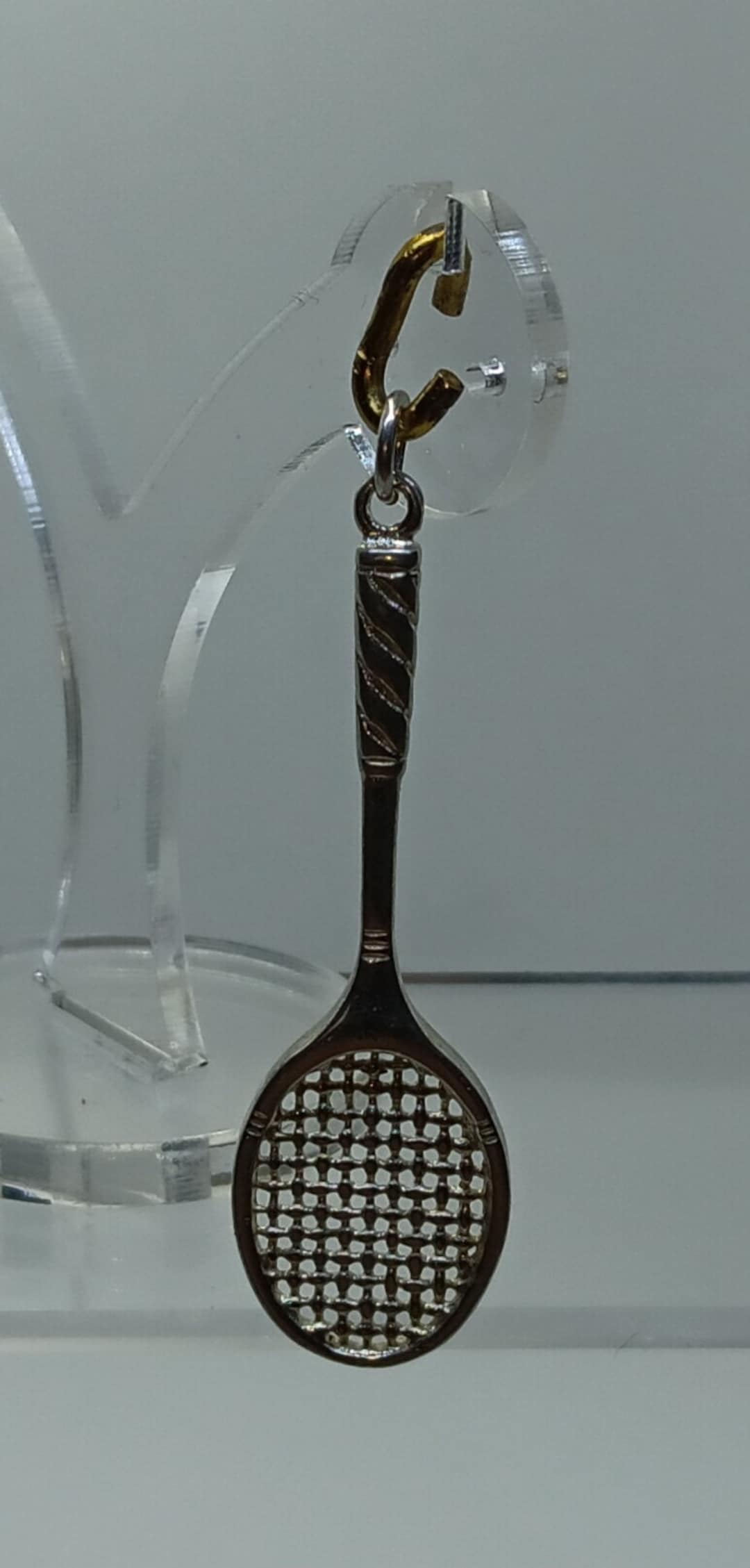 Tennis Racket Hanger | 925 Sterling Silver | Radiant Tennis Love ...